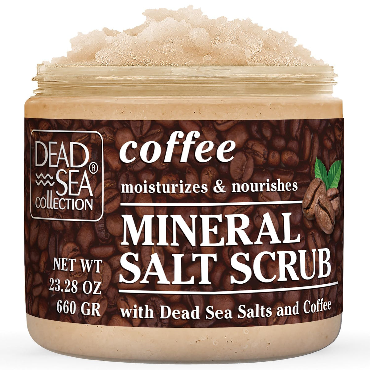 Dead Sea Collection Himalayan Salt Scrub – Exfoliating Body Scrub for Women – Moisturizing and Nourishing Skin – with Pure Oils and Dead Sea Minerals (23.28 Oz)