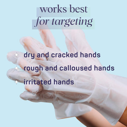 SpaLife Men's Cooling Mint Hand Moisturizing Gloves for Working Hands | Revitalizing & Hydrating Hand Mask for Softening Dry, Cracked Skin | One Size Fits Most | 6 Pairs