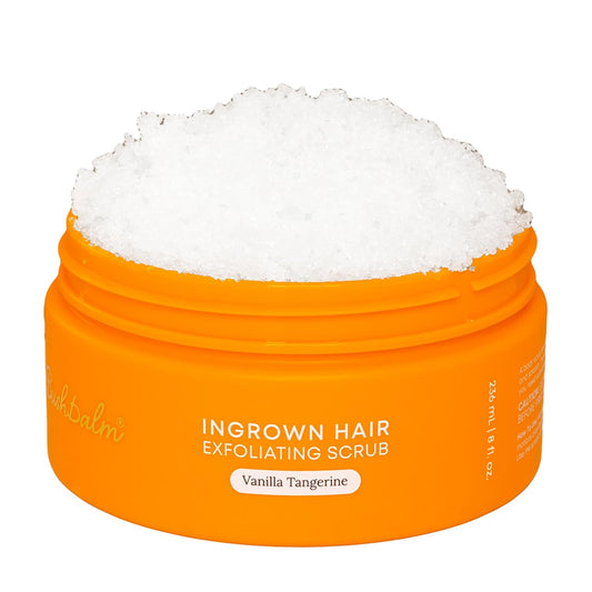 Bushbalm Ingrown Hair Exfoliating Body Scrub - Vanilla Tangerine, 236ml