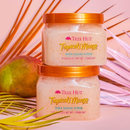 Tree Hut Body Scrub, Tropical Mango, 18 Oz