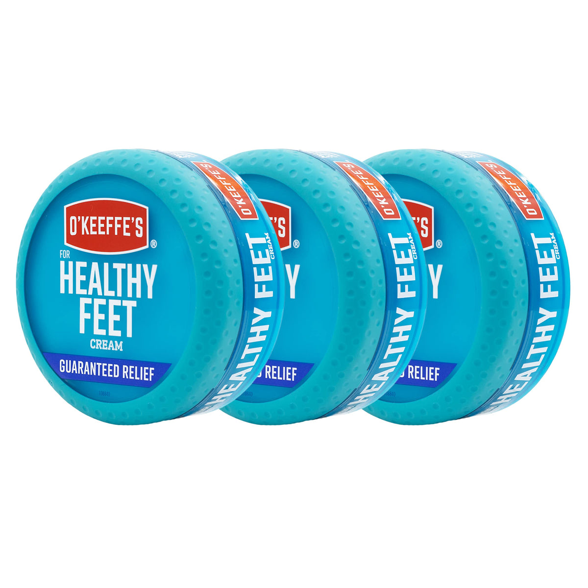 O'Keeffe's for Healthy Feet Foot Cream - 3.2 oz Jar (2 Pack) - Guaranteed Relief for Extremely Cracked, Dry Feet, Repairing Skincare, Instantly Boosts and Retains Moisture Levels
