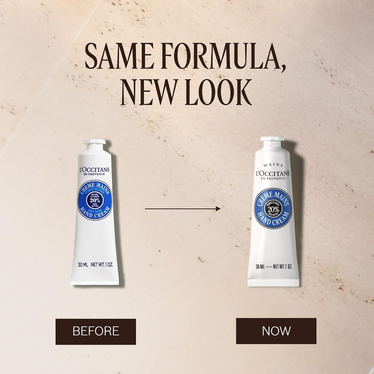 L'OCCITANE 20% Organic Shea Butter Hand Cream, Fast-Absorbing, Non-Greasy