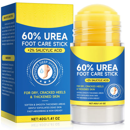 60% Urea 2% Salicylic Acid Foot Care Stick for Dry Cracked Feet, -1.41oz