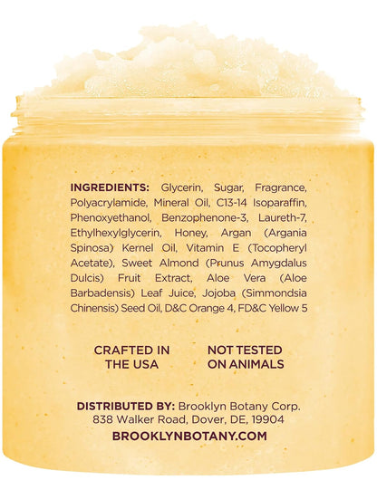 Brooklyn Botany Peach Bellini Honey Sugar Scrub - 10 oz