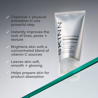 SKINN DermAppeal® Microdermabrasion Facial Scrub for Men & Women - 2oz