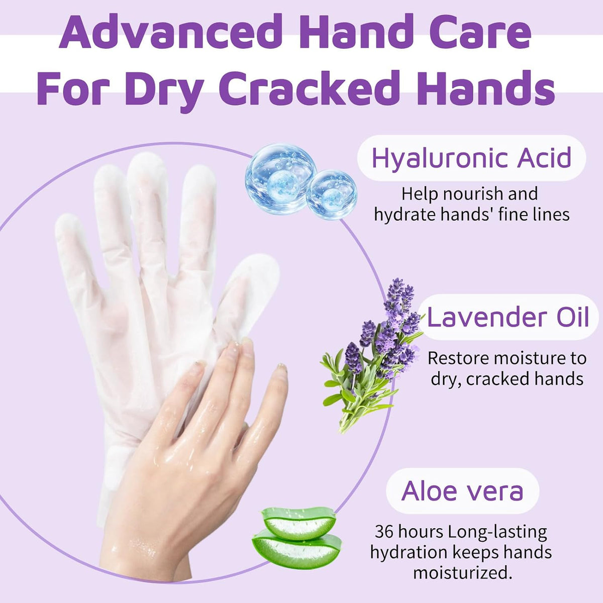 12 Pack Lavender Face,hand & foot masks, Restore and Moisturize Dry Skin,sel-care gift for women,skincare spa set,4 Face 4 Hand 4 Foot