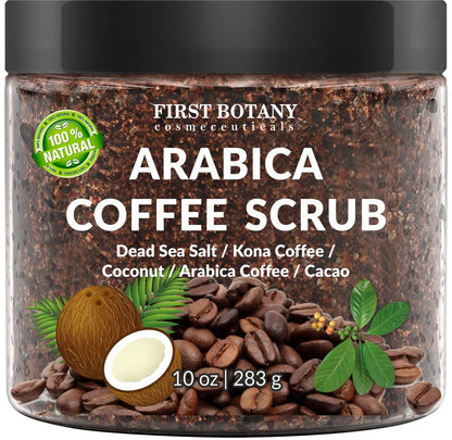 First Botany Body Scrub - Natural Exfoliating Salt Scrub & Body and Face Souffle helps with Moisturizing Skin, Acne, Cellulite, Dead Skin Scars, Wrinkles (Himalayan Salt)