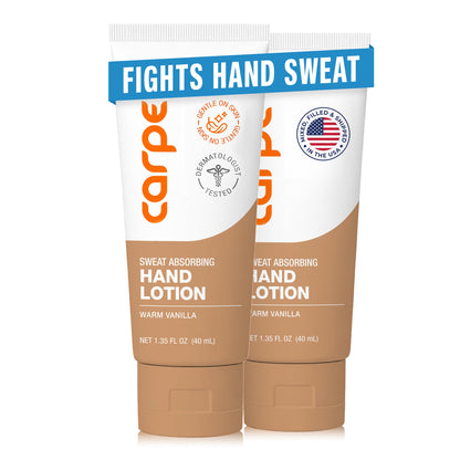 Carpe Sweat Absorbing Hand Lotion, Eucalyptus - Fights Hand Sweat