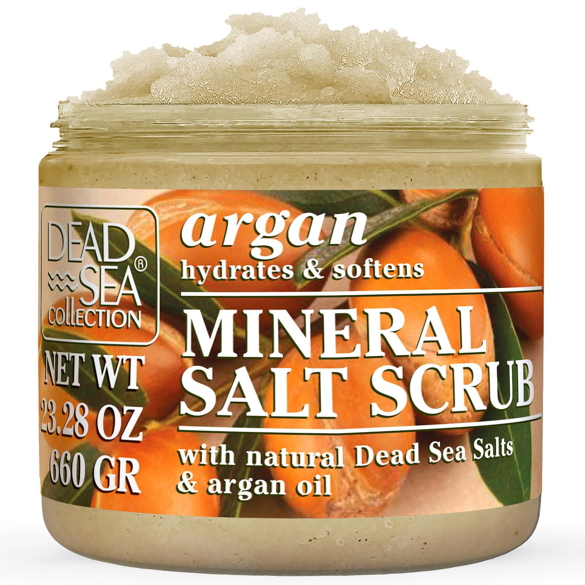 Dead Sea Collection Himalayan Salt Scrub – Exfoliating Body Scrub for Women – Moisturizing and Nourishing Skin – with Pure Oils and Dead Sea Minerals (23.28 Oz)
