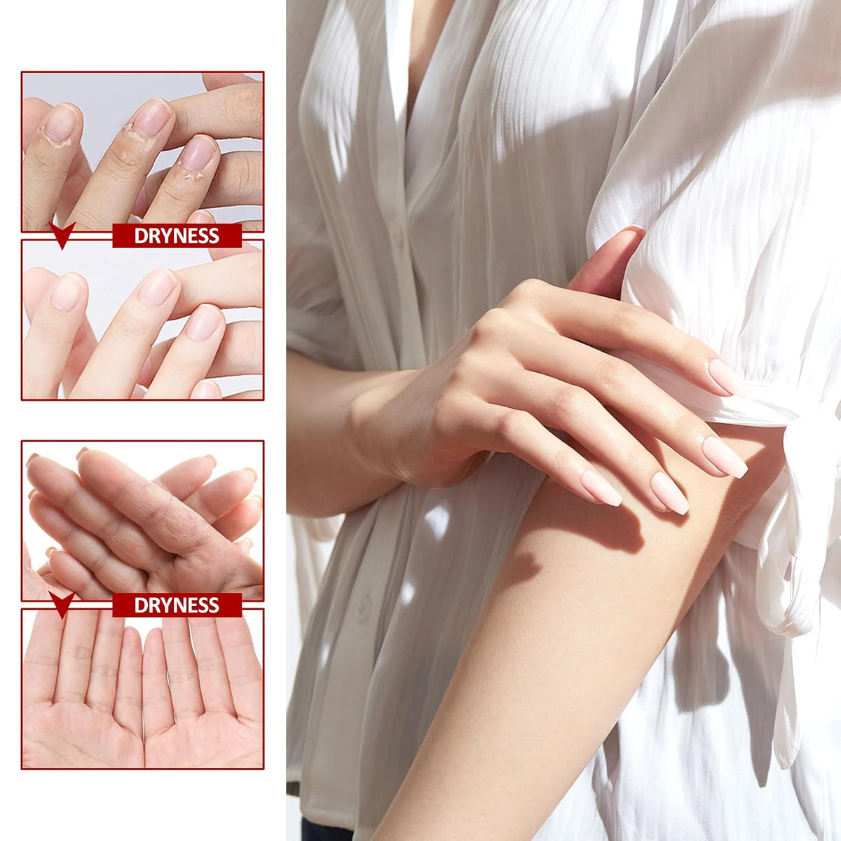 Hand Masks Moisturizing Gloves,12 Pairs Hydrating Hand Peel Masks Gift Set for Dry Cracked Hands Care,Long-lasting and Non-greasy Hand Moisturizer Gloves for Women
