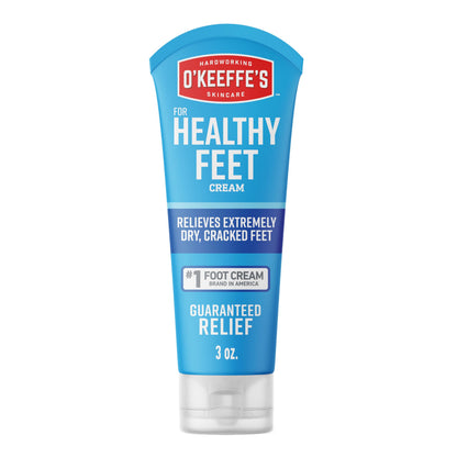 O'Keeffe's for Healthy Feet Foot Cream, 3 oz Tube, 2-Pack, Non-Greasy