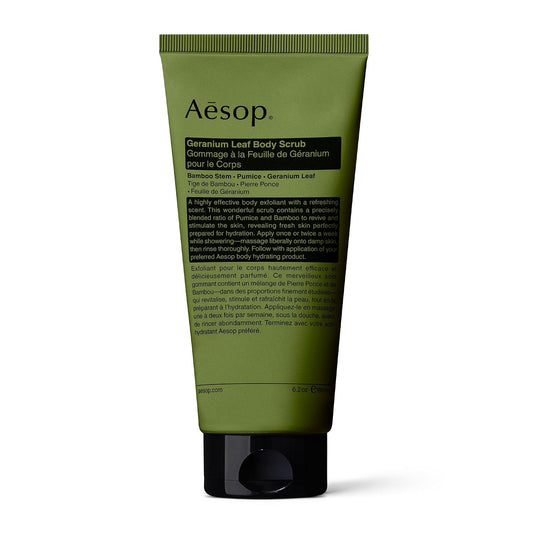 Aesop Geranium Leaf Body Scrub, Exfoliating Body Polish, Smooth Skin, 6.2oz