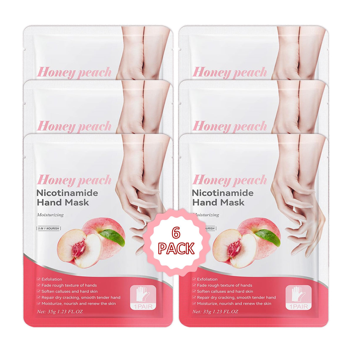 Hand Masks Moisturizing Gloves,12 Pairs Hydrating Hand Peel Masks Gift Set for Dry Cracked Hands Care,Long-lasting and Non-greasy Hand Moisturizer Gloves for Women