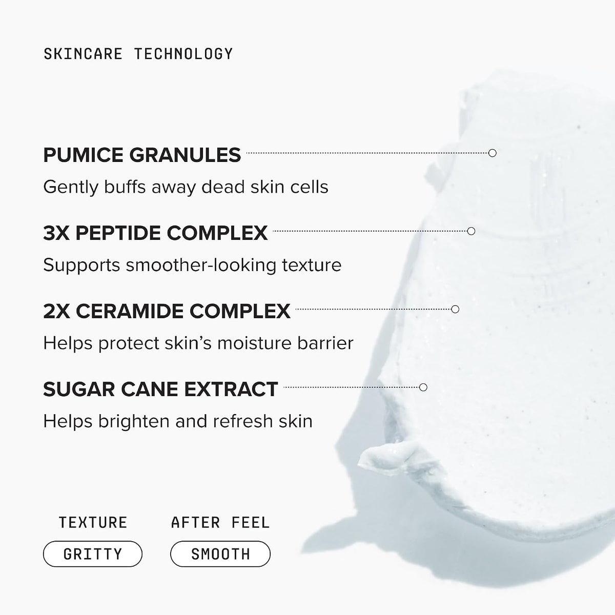 DRMTLGY Microdermabrasion Scrub | Gentle Facial Exfoliating Scrub