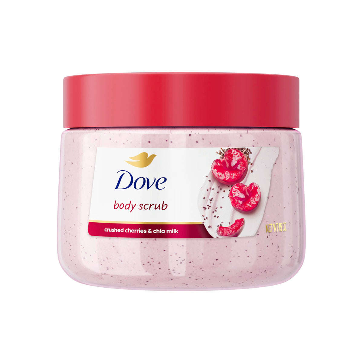 Dove Himalayan Salt & Rose Oil Body Scrub Exfoliates and Deeply 15 oz