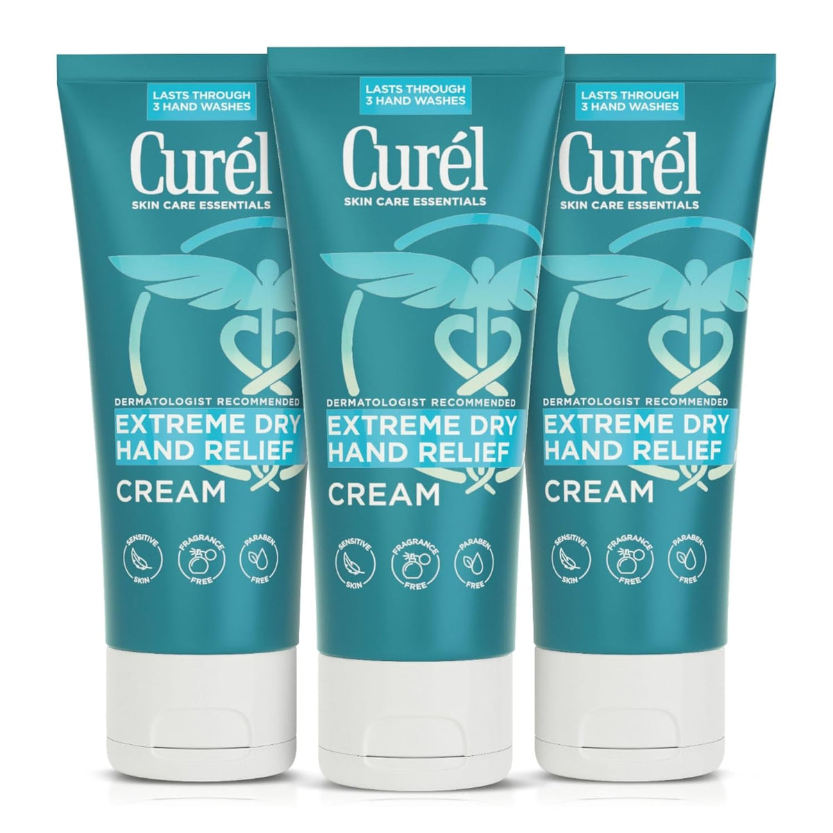 Curel Hand Cream for Dry to Extremely Dry Hands and Skin, 3 fl oz, 3 Pack