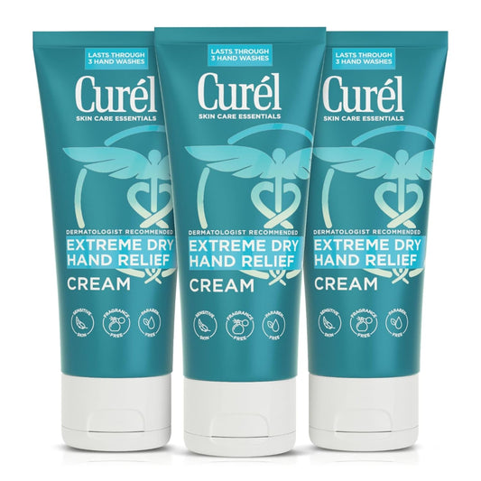 Curel Hand Cream for Dry to Extremely Dry Hands and Skin, 3 fl oz, 3 Pack