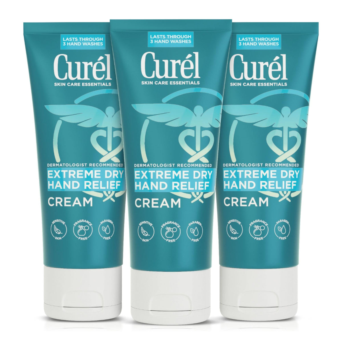 Curel Hand Cream for Dry to Extremely Dry Hands and Skin, 3 fl oz, 3 Pack