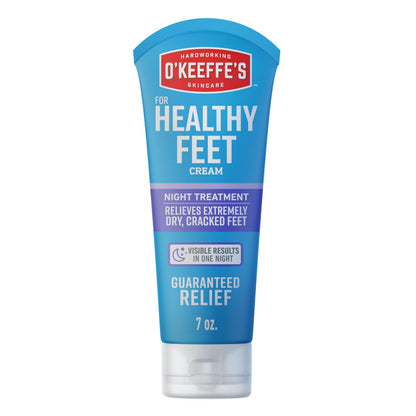 OKeeffes for Healthy Feet Night Treatment Foot Cream, 7 oz Tube
