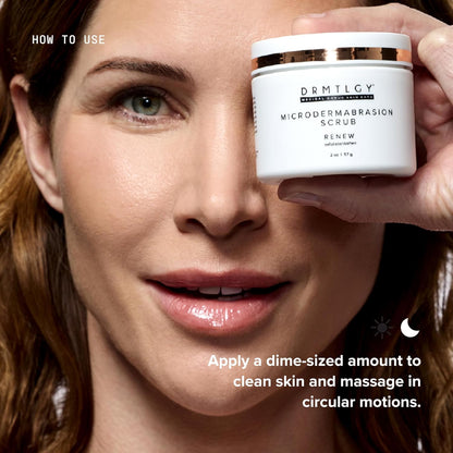 DRMTLGY Microdermabrasion Scrub | Gentle Facial Exfoliating Scrub