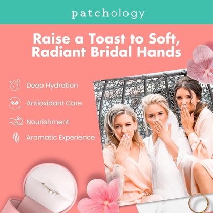 Patchology Rosé Fingers Renewing Hand Mask | Moisturizing Gloves | 1pk
