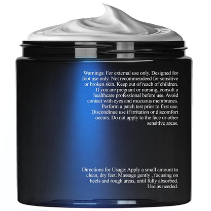 Essentially KateS Peppermint + Eucalyptus Cooling Foot Cream 8 Fl Oz – Relieves Dry, Cracked, Tired Feet – Deep Hydration with Ceramides – Non-Greasy Formula