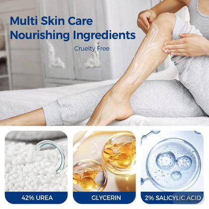OUKEYA Urea Cream 42% to Soften & Smooth Dry, Cracked, Rough Skin