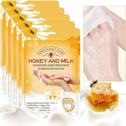 ZIXAOK 5 Pairs Hand Mask Gloves, Hand Moisturizing & Repairing Treatment