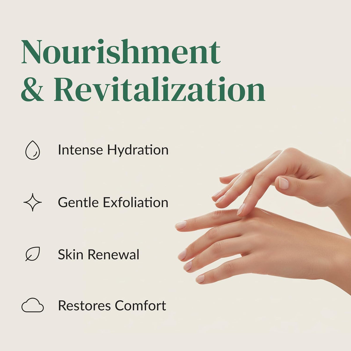 Epielle Nourishing Hand Mask 6 Pairs, Repair and Soften with Hemp & Rosemary Extract, Deep Moisturizing Gloves for Dry, Cracked Hands, Self Care Gifts for Women, Spa Kit