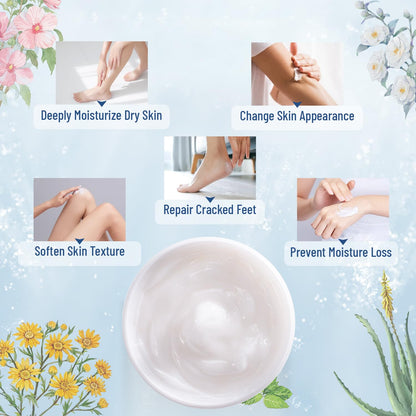 OUKEYA Urea Cream 42% to Soften & Smooth Dry, Cracked, Rough Skin