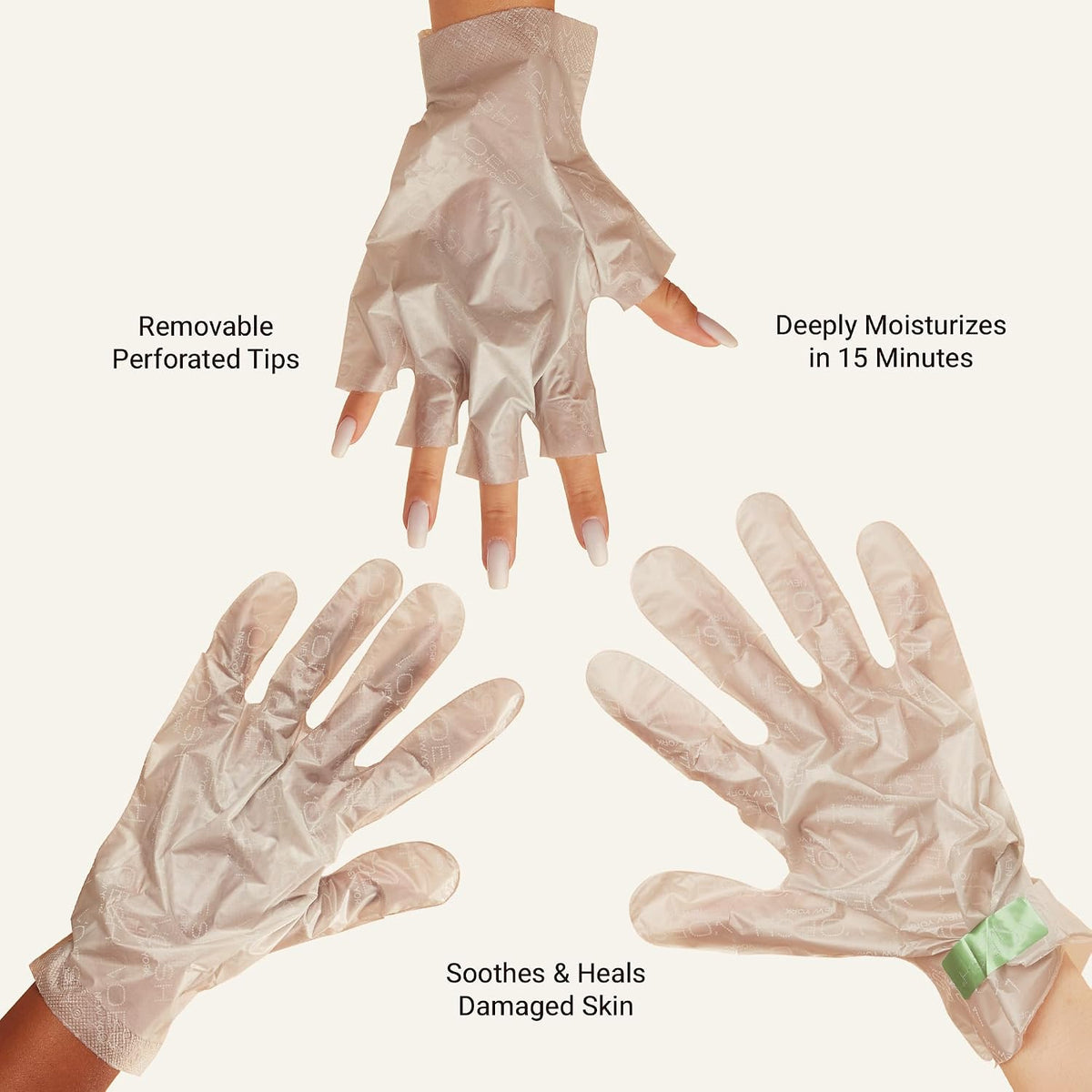 VOESH Collagen Gloves, Vegan Hand Masks, Moisturizing Hand Mask, Lotion Gloves, Hydrating Gloves, Hand Care, Spa Manicure Gloves, Dry Hand Treatment
