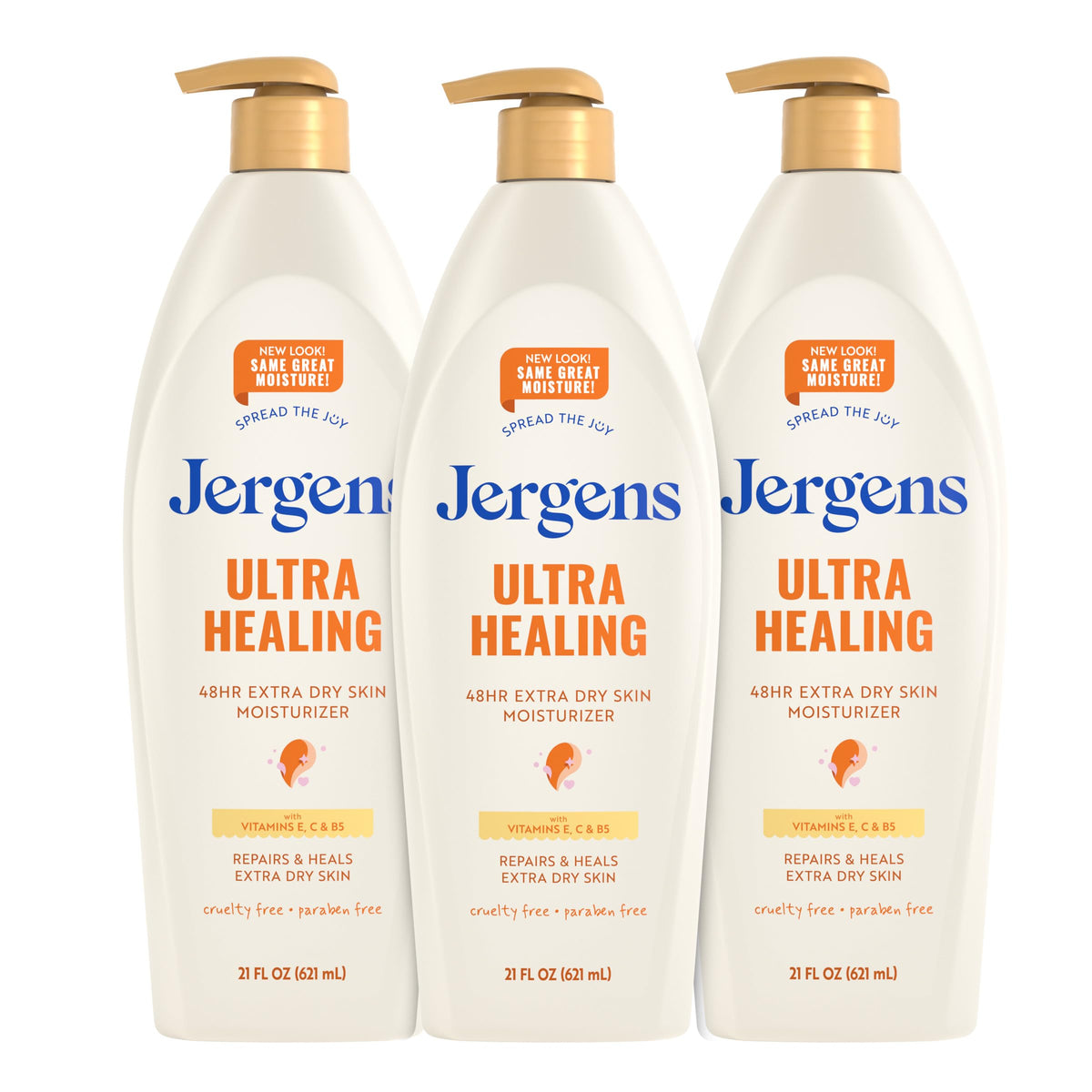 Jergens Ultra Healing Body Lotion, Moisturizer for Dry Skin, 1 fl oz, 24 pk