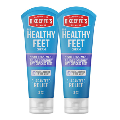 OKeeffes for Healthy Feet Night Treatment Foot Cream, 7 oz Tube