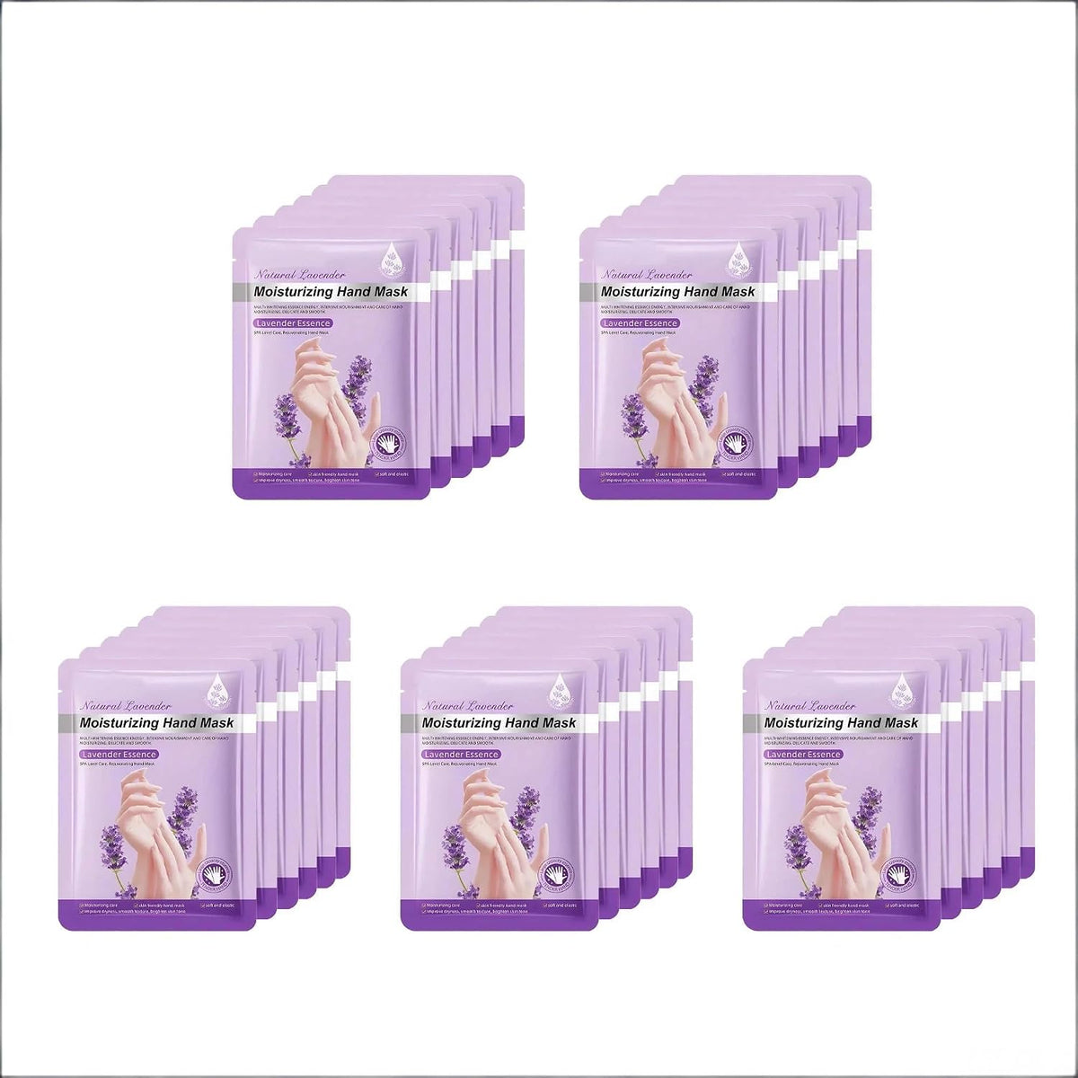30 Pairs of Hand Masks Moisturizing Glove, Hydrating Hand Masks for Dry Peeling Hands, Exfoliating Collagen Gloves for Smooth Hands (Lavender)