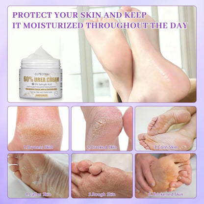 5-in-1 60% Urea Cream for Feet & 2% Salicylic Acid for Deep Hydration-150g