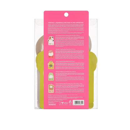 TONYMOLY x Squishmallows Face, Hand & Foot Mask Self Care Gift Set, 5-Piece