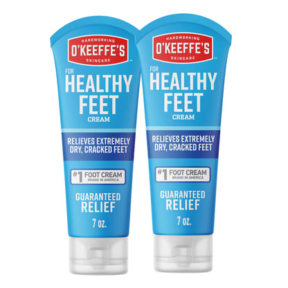 O'Keeffe's for Healthy Feet Foot Cream, 3 oz Tube, 2-Pack, Non-Greasy
