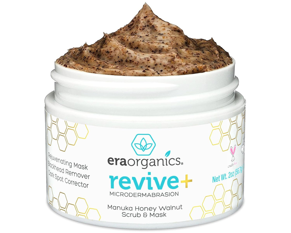 Manuka Honey Exfoliating Facial Scrub - Microdermabrasion Face Exfoliant