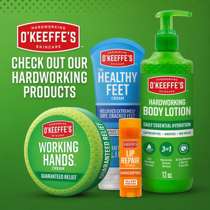 O'Keeffe's Giftbox, Lip Repair with Cherry, Working Hands, Healthy Feet