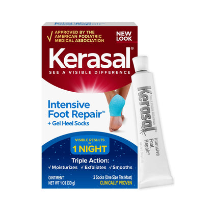 Kerasal Intensive Foot Repair Ointment, Smooth Rough Feet, 1 oz