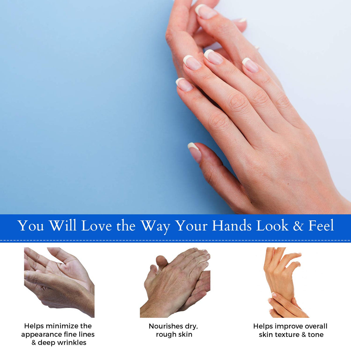 Borghese Deep Hydration Hand Sheet Masks - 3 Pairs Anti-Aging Moisture