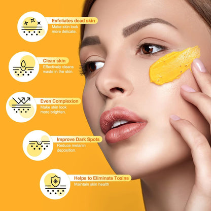 Vitamin C Turmeric Face Scrub Facial Scrub Exfoliating Dark Spot Exfoliator