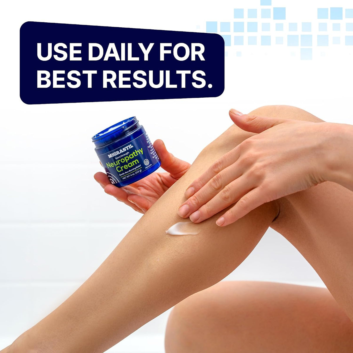 Migrastil Extra Strength Neuropathy Cream for Feet, Legs, & Hands. 4oz. USA