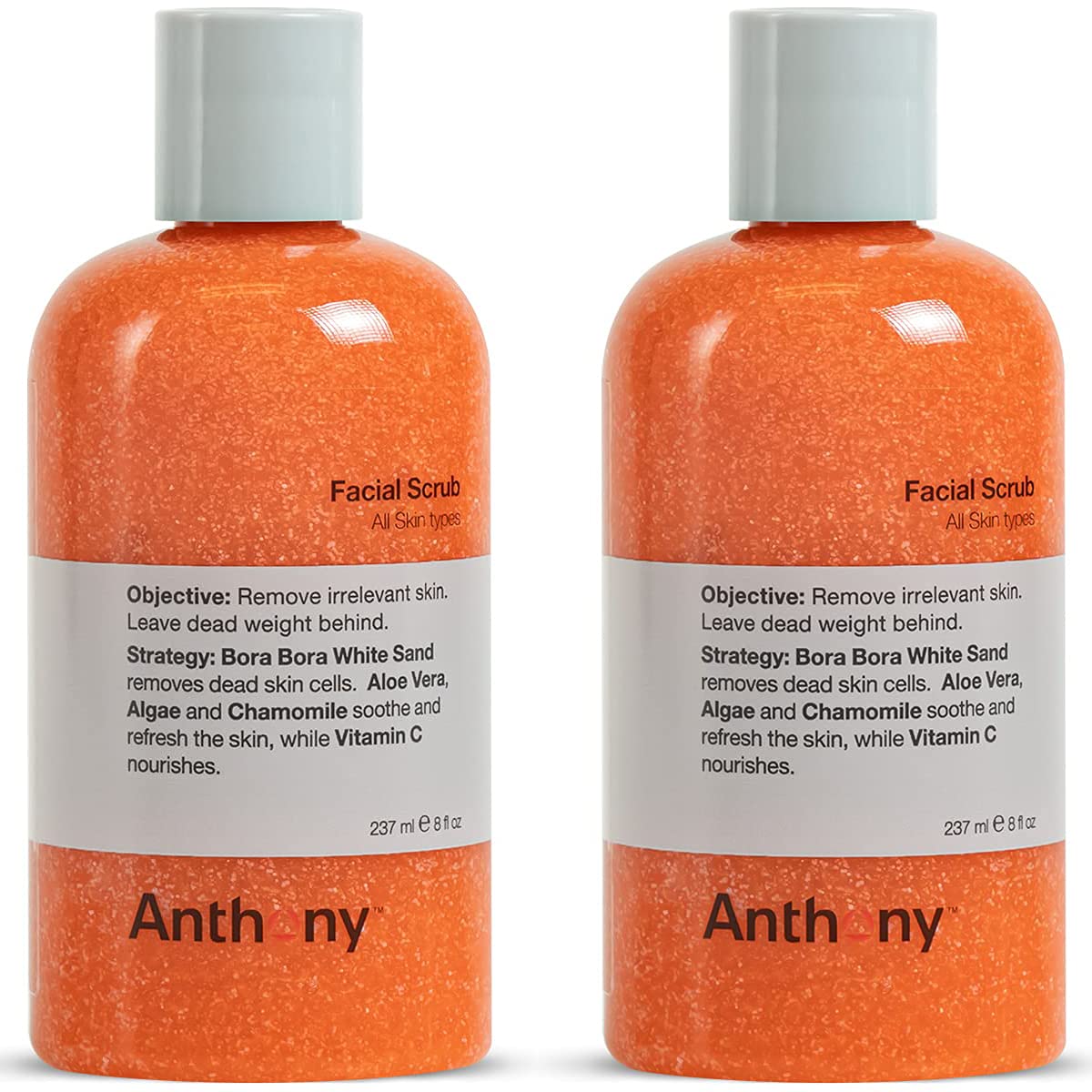 Anthony Face Scrub for Men, Facial Exfoliating Scrub, Vitamin C, 3.4 Fl Oz