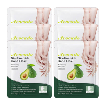 Hand Masks Moisturizing Gloves,12 Pairs Hydrating Hand Peel Masks Gift Set for Dry Cracked Hands Care,Long-lasting and Non-greasy Hand Moisturizer Gloves for Women