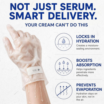 Hand Mask – Moisturizing Gloves for Dry Cracked Hands, Deep Collagen Care