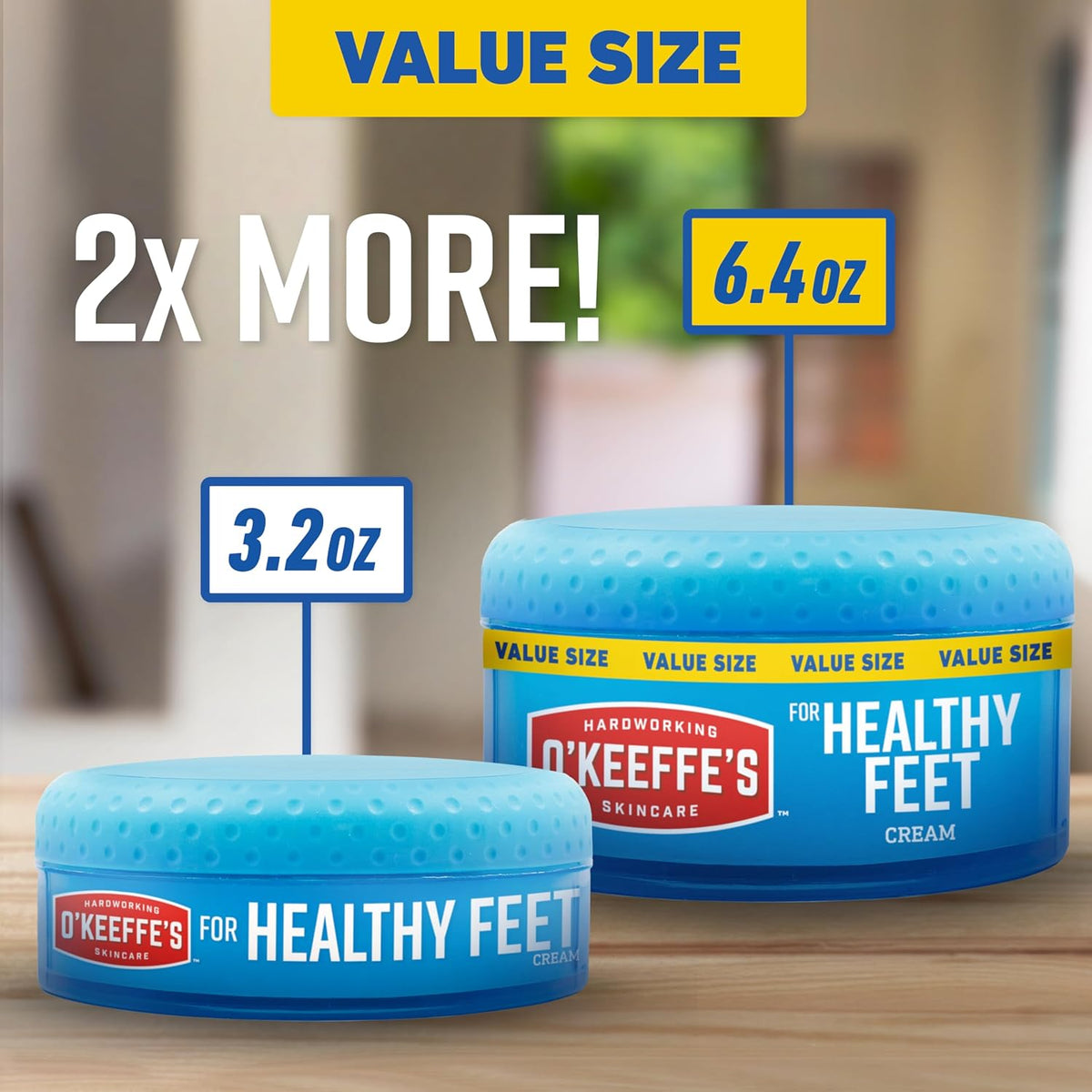 OKeeffes for Healthy Feet Foot Cream, 6.4 oz Jar, Non-Greasy