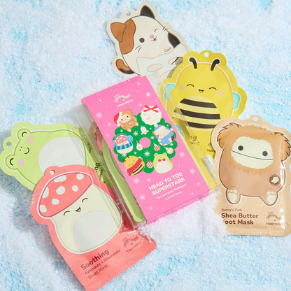 TONYMOLY x Squishmallows Face, Hand & Foot Mask Self Care Gift Set, 5-Piece