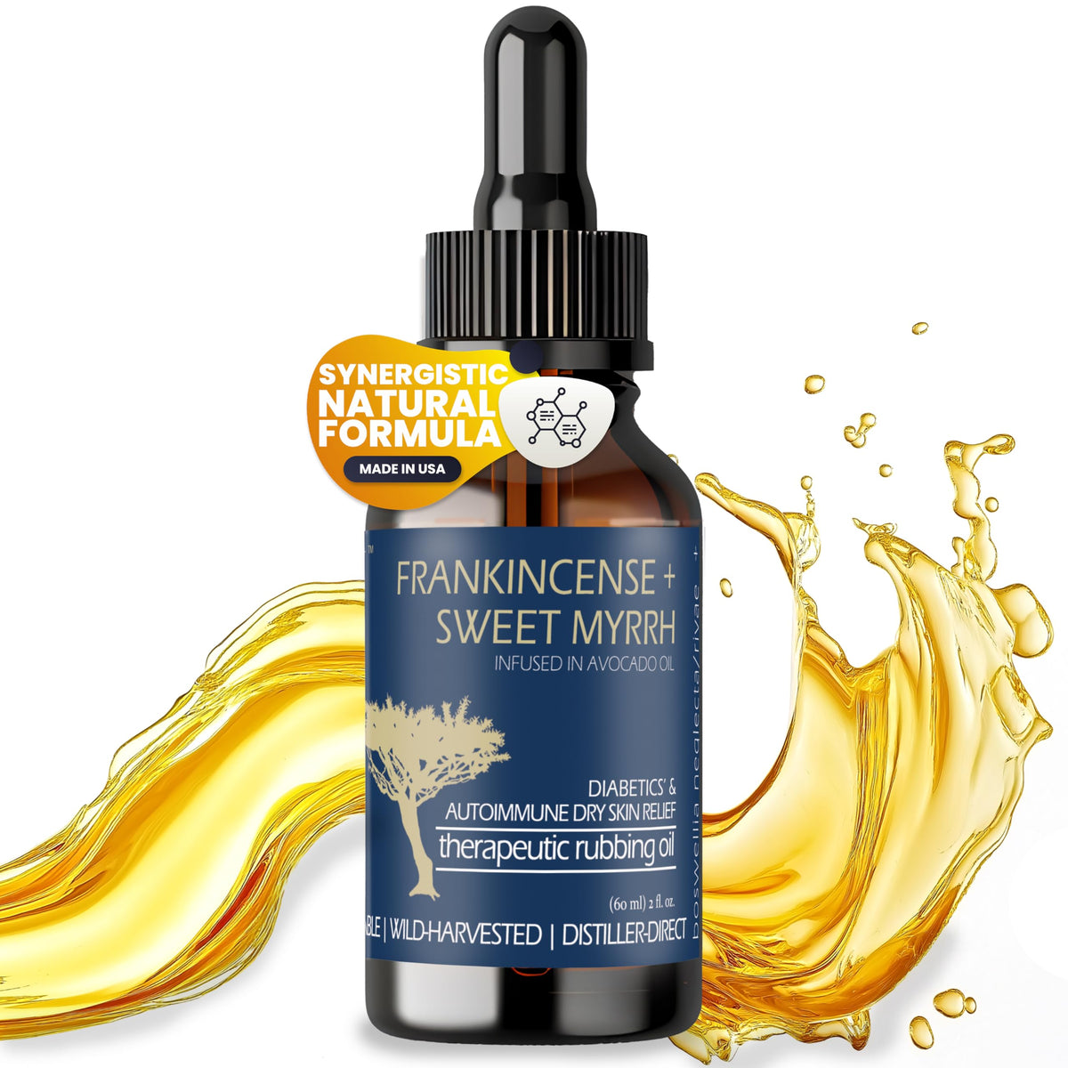 BALM OF GILEAD Foot Healing Cream – Frankincense & Sweet Myrrh Moisturizer for Sensitive Skin - Relieving Foot Therapy & Diabetic Skin Healing - Deeply Nourishing & Synergistic Cream