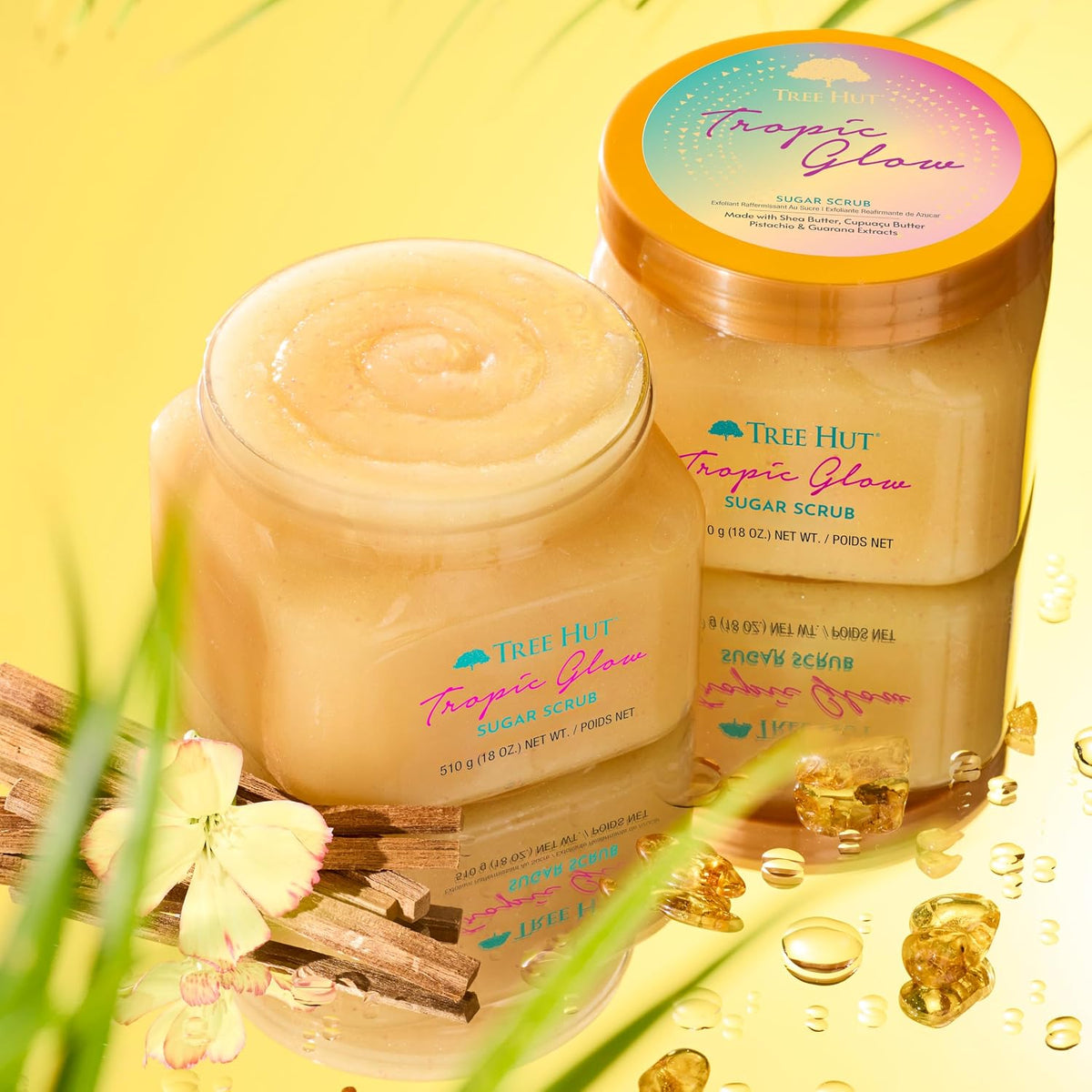 Tree Hut Body Scrub, Tropic Glow, 18 Oz